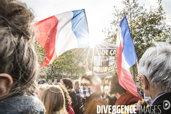 Rassemblement Hommage à Samuel Paty