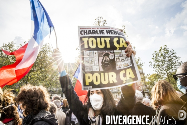 Rassemblement Hommage à Samuel Paty