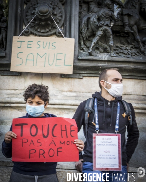 Rassemblement Hommage à Samuel Paty