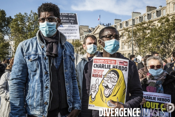 Rassemblement Hommage à Samuel Paty