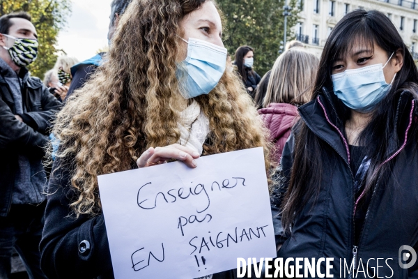 Rassemblement Hommage à Samuel Paty