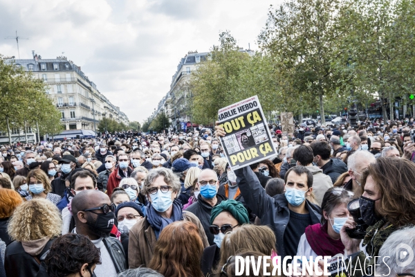 Rassemblement Hommage à Samuel Paty
