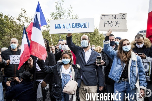 Rassemblement Hommage à Samuel Paty