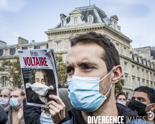 Rassemblement Hommage à Samuel Paty