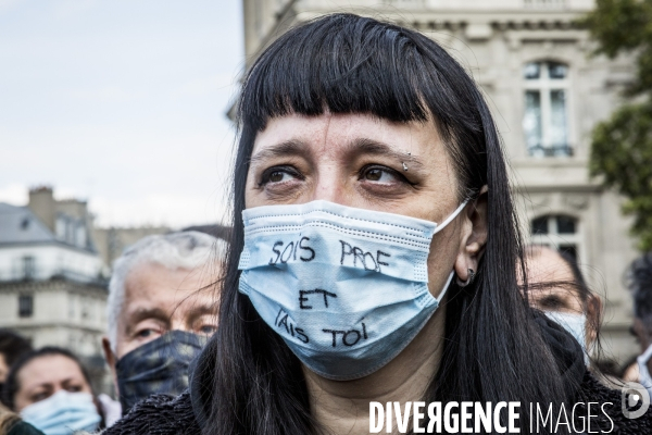 Rassemblement Hommage à Samuel Paty