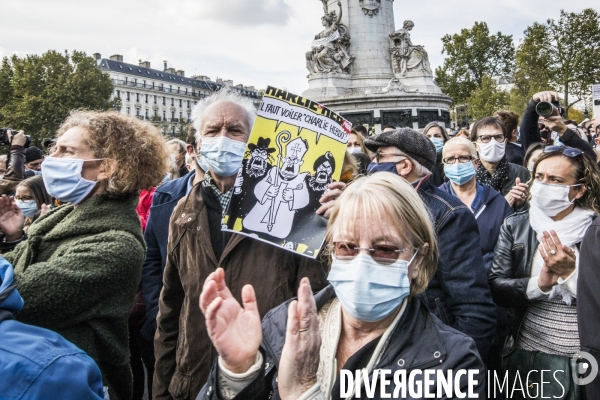 Rassemblement Hommage à Samuel Paty