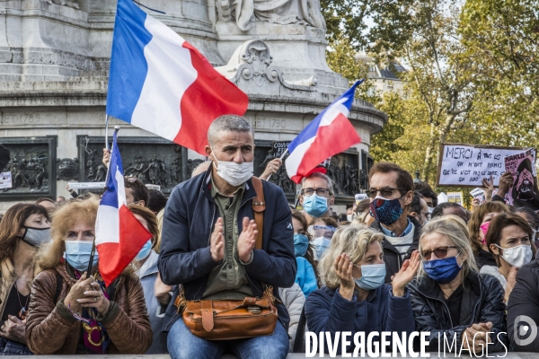 Rassemblement Hommage à Samuel Paty