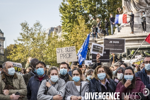 Rassemblement Hommage à Samuel Paty