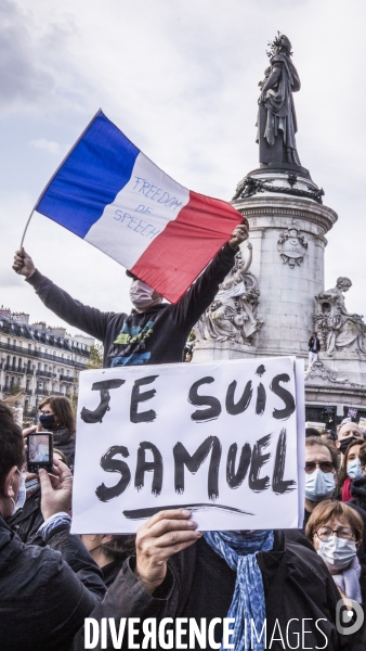 Rassemblement Hommage à Samuel Paty