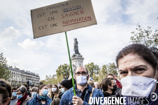 Rassemblement Hommage à Samuel Paty