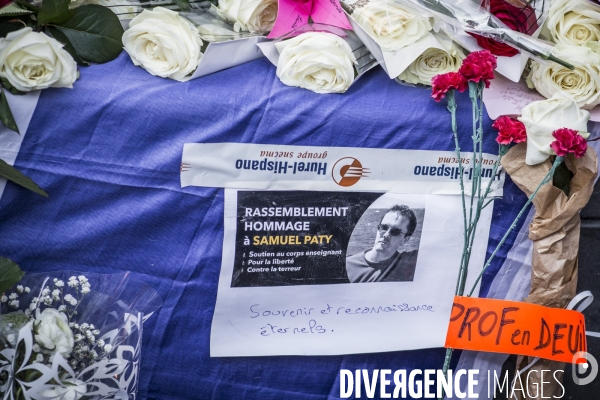 Rassemblement Hommage à Samuel Paty