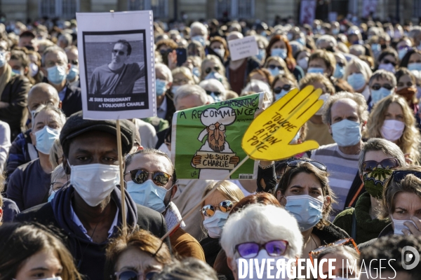 Hommage à Samuel PATY à Bordeaux