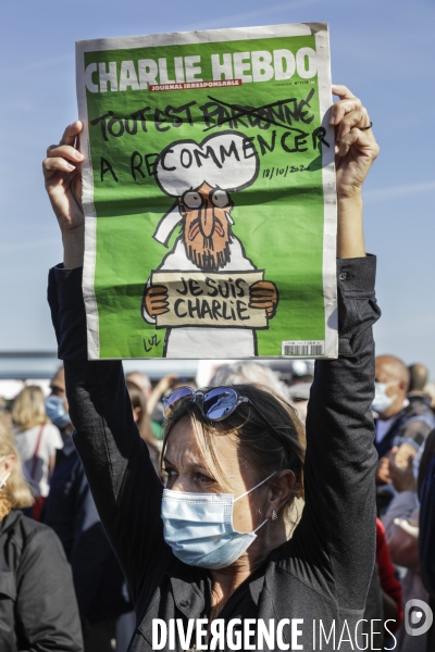 Hommage à Samuel PATY à Bordeaux