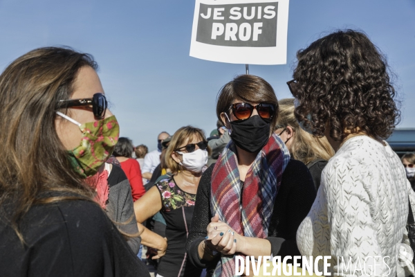 Hommage à Samuel PATY à Bordeaux