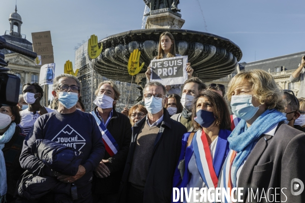 Hommage à Samuel PATY à Bordeaux