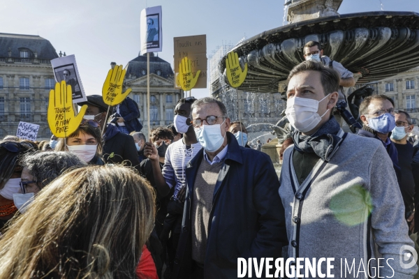 Hommage à Samuel PATY à Bordeaux