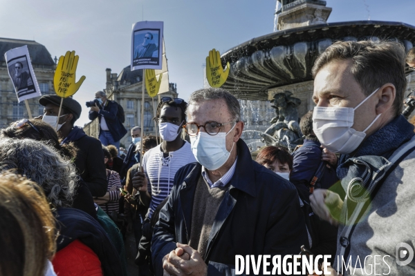 Hommage à Samuel PATY à Bordeaux