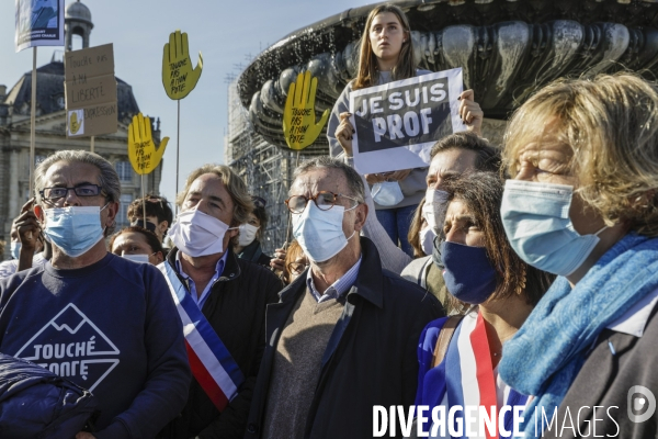 Hommage à Samuel PATY à Bordeaux