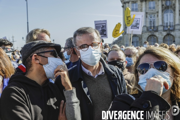 Hommage à Samuel PATY à Bordeaux