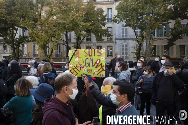 Marseille, marche pour Samuel Paty