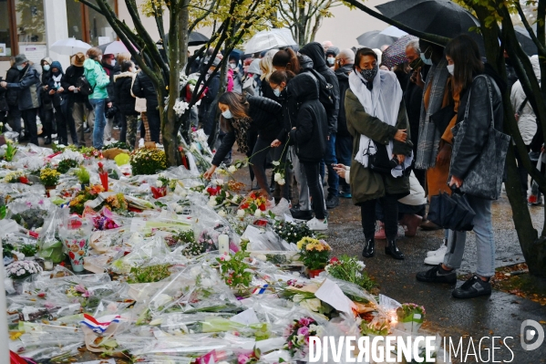 Marche blanche en hommage a la memoire de samuel paty