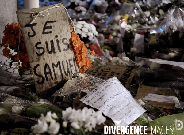 Marche blanche en hommage a la memoire de samuel paty