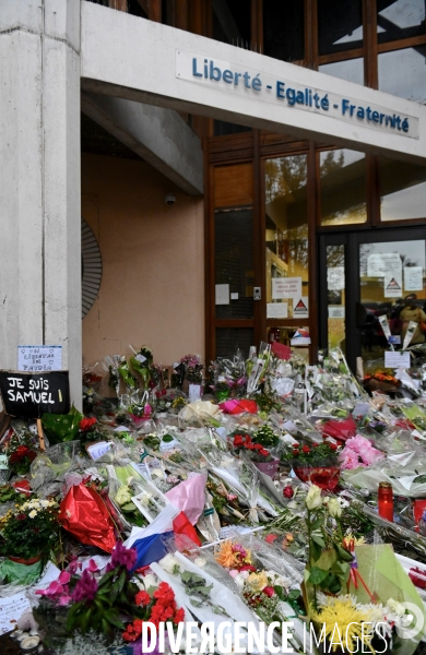 Marche blanche en hommage a la memoire de samuel paty