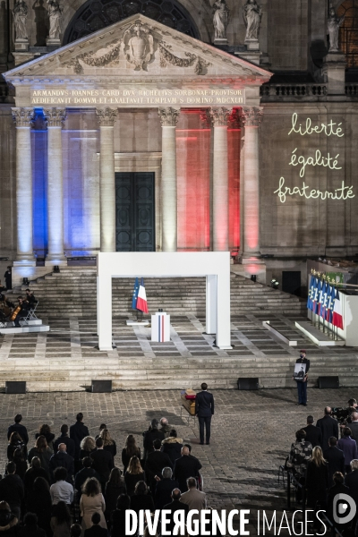 Hommage national à Samuel Paty, la Sorbonne