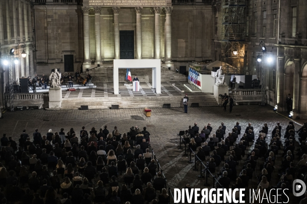 Hommage national à Samuel Paty, la Sorbonne