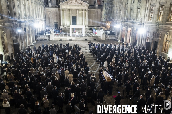 Hommage national à Samuel Paty, la Sorbonne