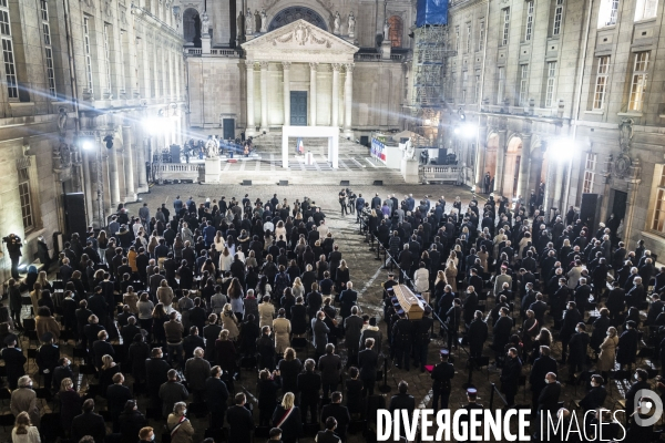 Hommage national à Samuel Paty, la Sorbonne