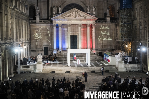 Hommage national à Samuel Paty, la Sorbonne