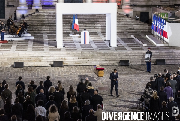 Hommage national à Samuel Paty, la Sorbonne