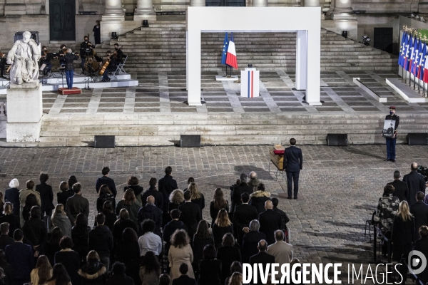 Hommage national à Samuel Paty, la Sorbonne