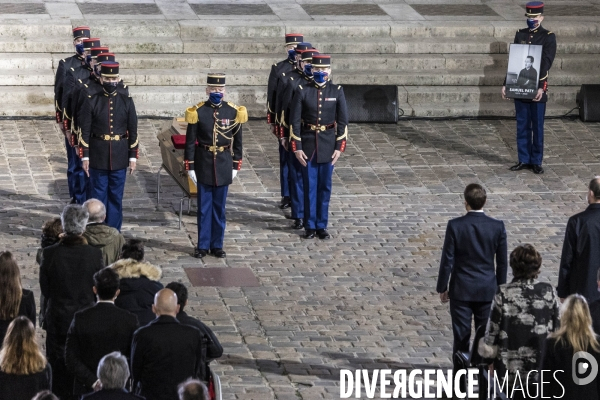 Hommage national à Samuel Paty, la Sorbonne