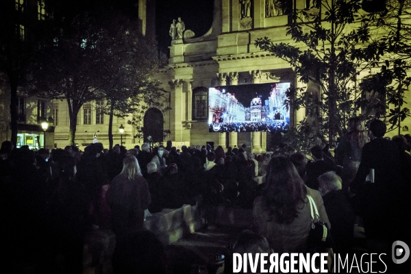 Hommage National à Samuel Paty place de la Sorbonne