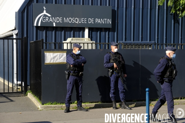 Fermeture de la Mosquée de Pantin. Closure of the Pantin Mosque.