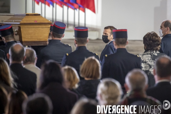 Hommage national à Samuel Paty dans la cour de la Sorbonne