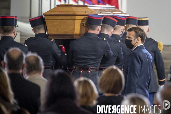 Hommage national à Samuel Paty dans la cour de la Sorbonne