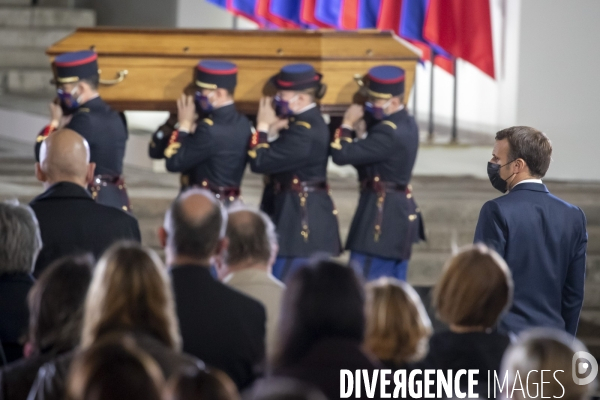 Hommage national à Samuel Paty dans la cour de la Sorbonne