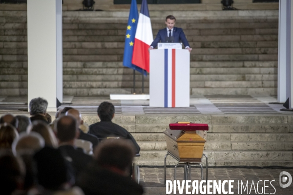 Hommage national à Samuel Paty dans la cour de la Sorbonne