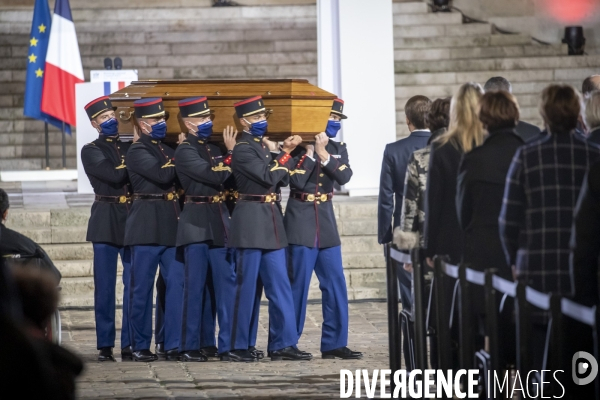 Hommage national à Samuel Paty dans la cour de la Sorbonne