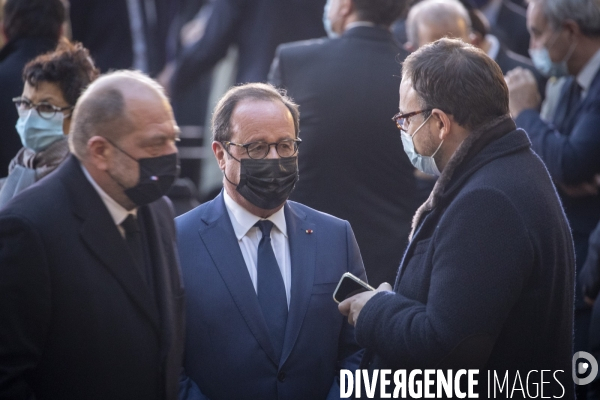 Hommage national à Samuel Paty dans la cour de la Sorbonne