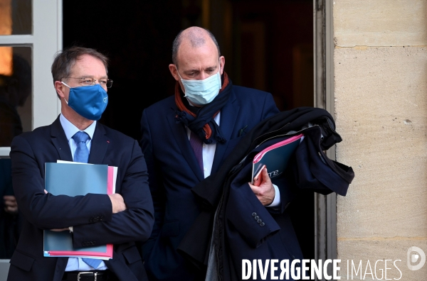 Jean castex premier ministre reçoit les partenaires sociaux à l occasion de la 2ème conférence du dialogue social