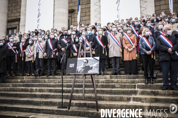 Assemblée Nationale, hommage à Samuel Paty.