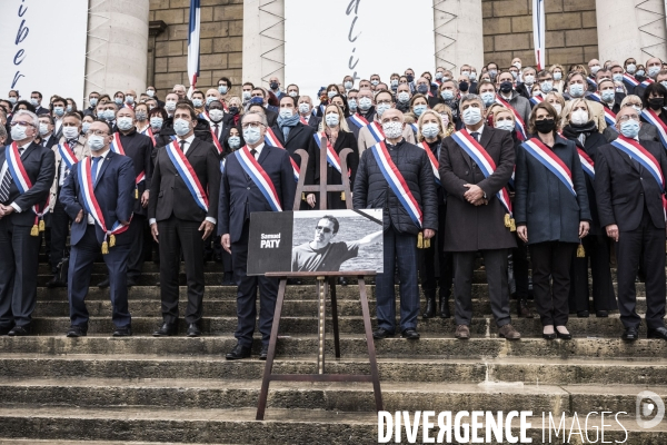 Assemblée Nationale, hommage à Samuel Paty.