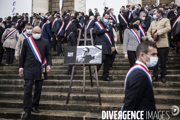 Assemblée Nationale, hommage à Samuel Paty.