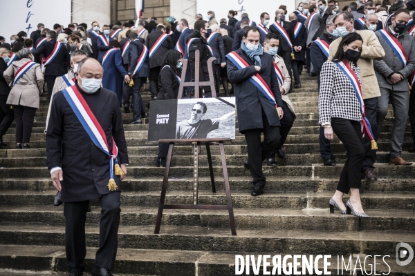 Assemblée Nationale, hommage à Samuel Paty.