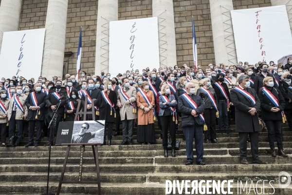 Assemblée Nationale, hommage à Samuel Paty.