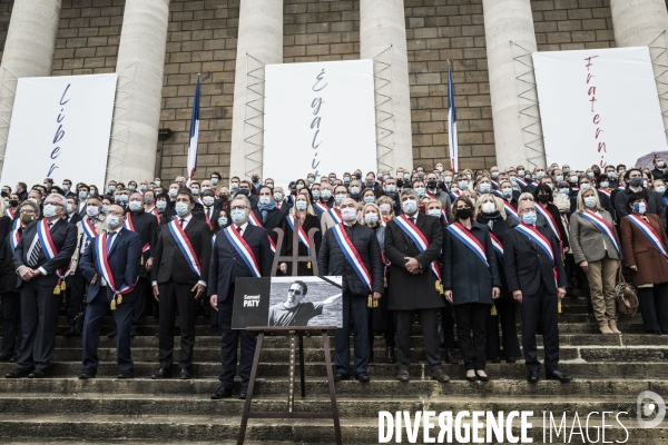 Assemblée Nationale, hommage à Samuel Paty.